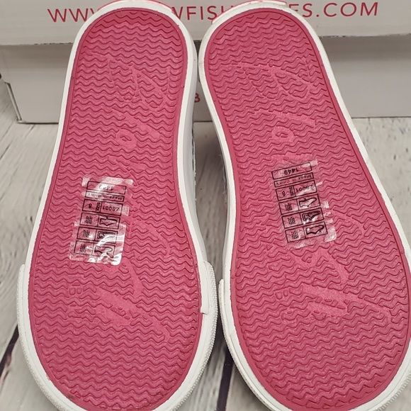 Blowfish Malibu Kids Play-T Off-White Azra Print Canvas Shoes - Size 8 - Picture 7 of 10